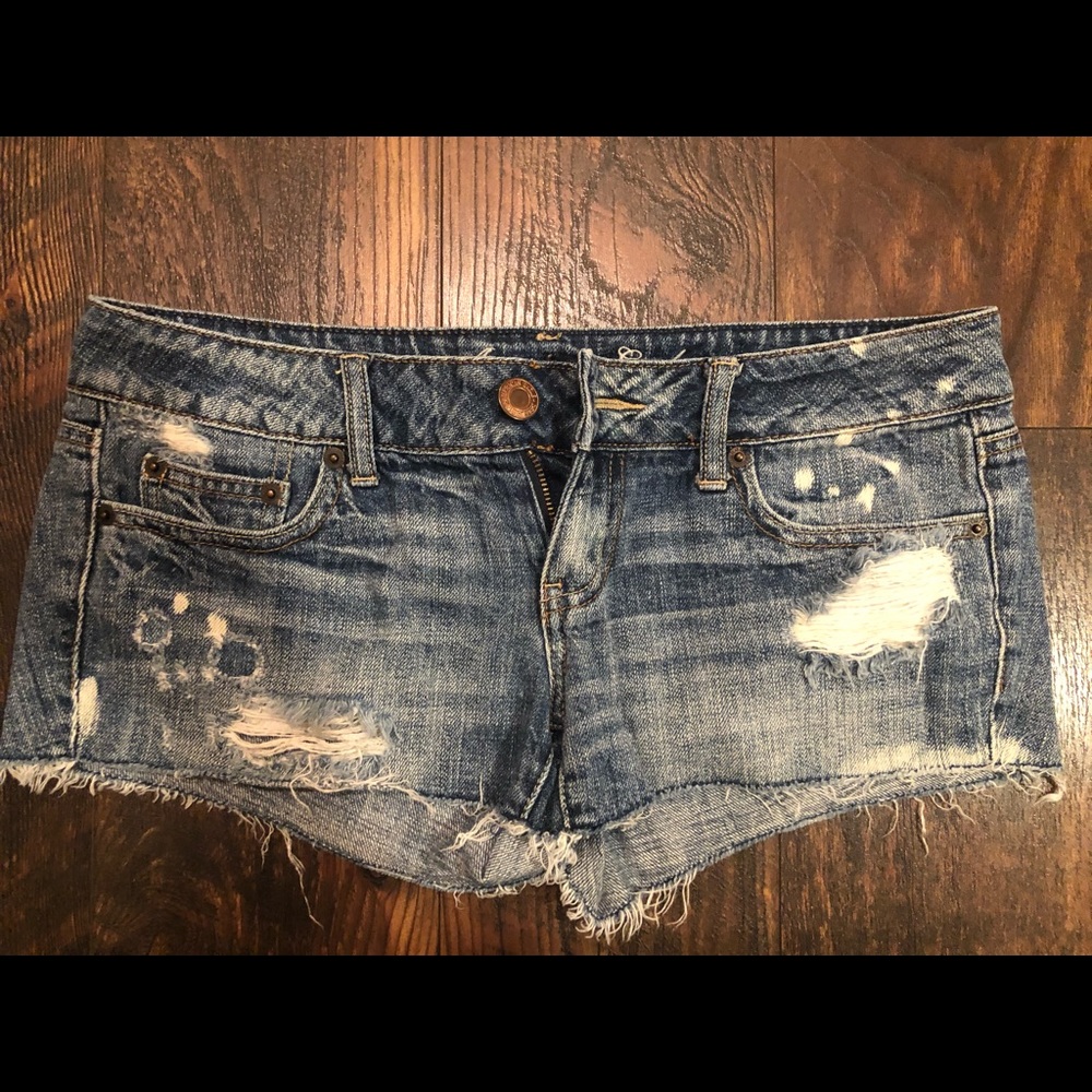 American Eagle Denim Shorty shorts -4